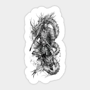 Samurai Warrior. Traditional Japanese. Sticker